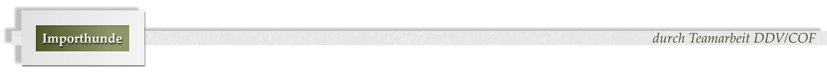 durch Teamarbeit DDV/COF Importhunde
